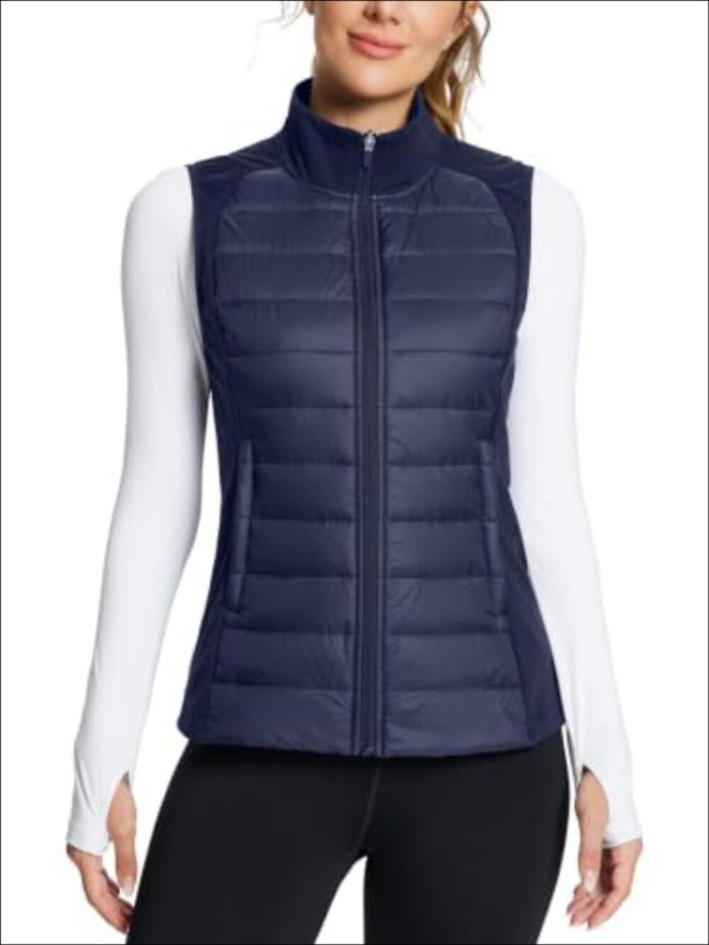 Lightweight Warm Puffer Vest Winter Running Sleeveless Jacket
